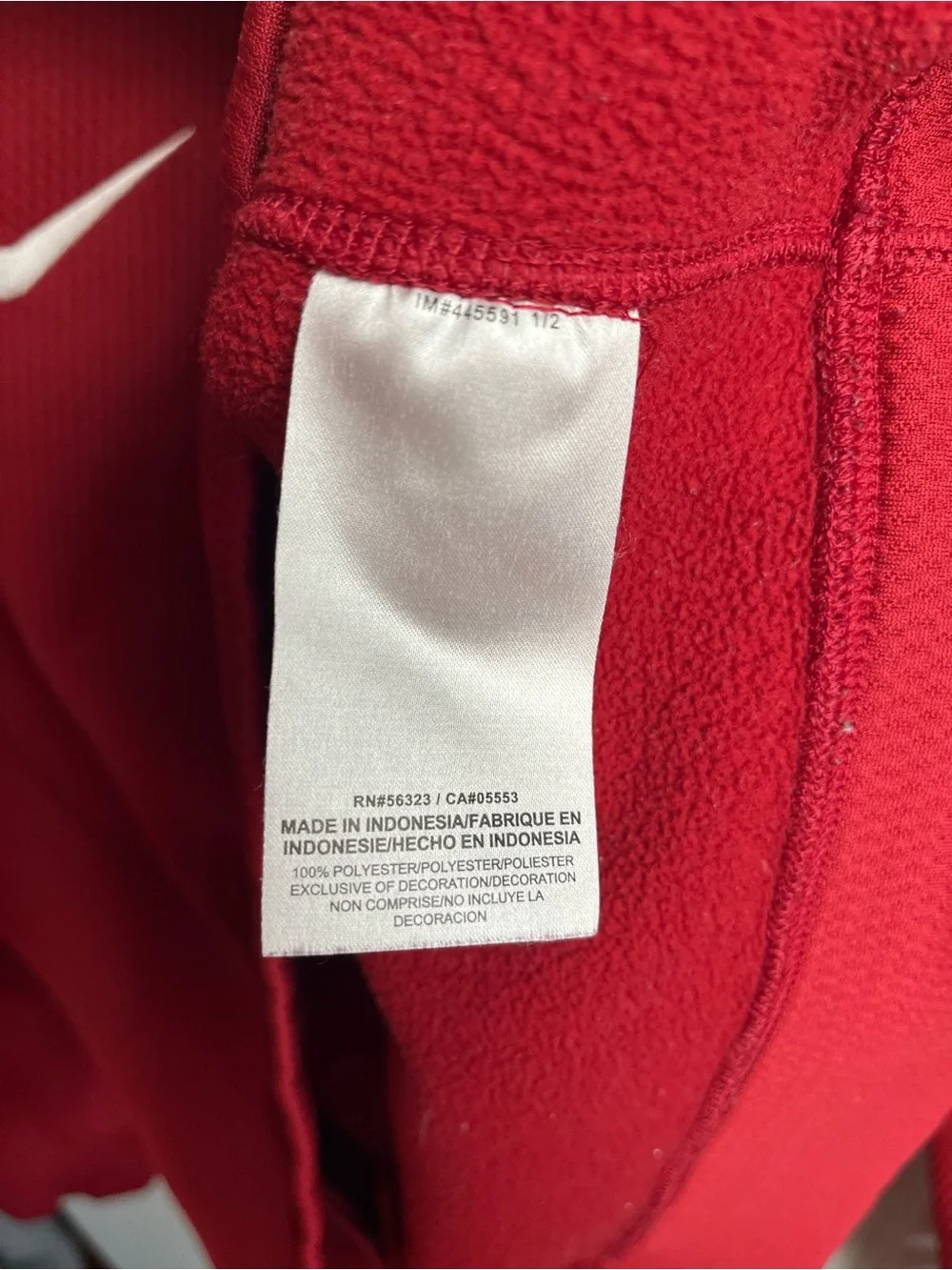 Nike Stanford Cardinal Sweatshirt Mens L Red Therma-Fit Football College NCAA